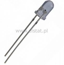 LED 5mm zimna biała 3000-4200 mcd 30st clear 12V