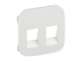 VALENA ALLURE Plakietka biała gniazda głośnikowego podwójne 755375 LEGRAND