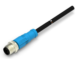 Zespół Kablowy ze złączem Złącze M12 długość 1.5m Rodzaj A Męskie Złącze B Złącze M12