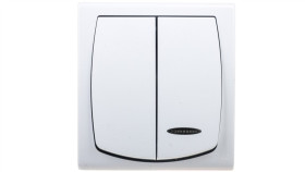 Madera Łącznik Hermetyczny Świecznikowy Z Podświetleniem Ip44 Biały Łnh-2Ns/00