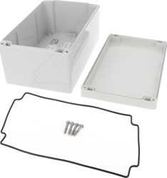 PC enclosure, (L x W x H) 201 x 119 x 89 mm, light gray (RAL 7035), IP66, 1554U2GY