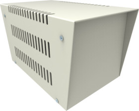 Steel enclosure, (L x W x H) 241 x 152 x 152 mm, gray (RAL 7046), IP30, 1453B