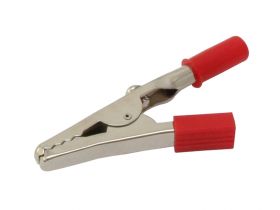 Krokodylek izolowany czerwony 53mm