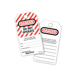 Master Lock 497A Lockout Tags (12) - DANGER DO NOT OPERATE