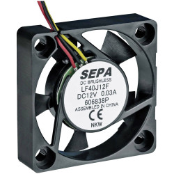 SEPA MFB50E12-BLI Axial Fan 12V DC 14.3m&#xB3;/h 50x50x10mm Rugged Mini Fan