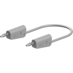 St&#xE4;ubli 641034-10028 LK-4N-F25 Test Lead 100cm Grey Stackable Lamella Plugs