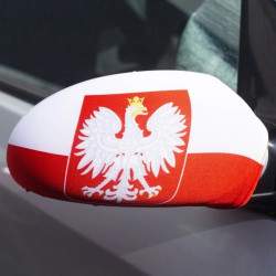 Pokrowce na lusterka samochodowe 2szt. POLSKA