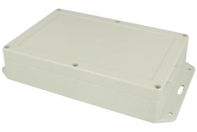 Obudowa; uniwersalna; ZP210.140.45UJH TM; poliwęglan; 210mm; 140mm; 45mm; IP65; jasnoszary; z tulejkami mosiężnymi; uchwyty mont