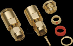 0419003 SMA reverse plug, solder type