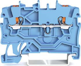 2-wire feed-through terminal, spring-clamp connection, 0.14-1.5 mm², 1 pole, 13.5 A, 8 kV, blue, 2200-1204