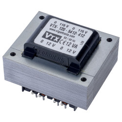 Vigortronix VTX-120-5412-412 PCB Transformer 115V&#x2B;115V 12VA 12V&#x2B;12V