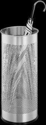 335023 Umbrella stand, 28.5 l, metal, silver