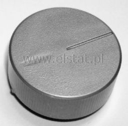 Gałka fi= 27mm srebrna / popiel