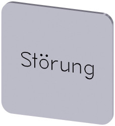 Tabliczka opisowa Siemens 3SU1900-0AF81-0AQ0 (S x W) 22 mm x 22 mm zakłócenie 10 szt.