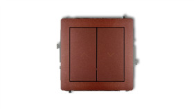 Deco Mechanizm Łącznika Żaluzjowego Z Podtrzymaniem Brązowy Metalik 9Dwp-88