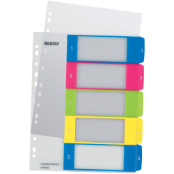 Leitz Index Print 1-5 WOW A4 PP Coloured