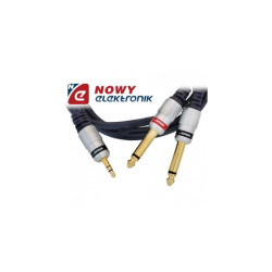 Kabel jack 3,5st-2*wt.6,3 mono 1m DIGITAL VITALCO do mixera