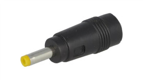 Adapter Wtyk Prosty In 5,5/2,1 Out 4,0/1,7 5A Red 2,1X5,5-1,7X4,0
