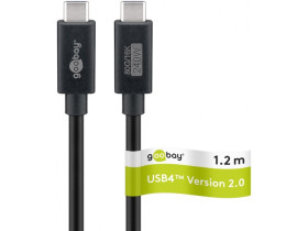 Kabel USB-C, USB4 wersja 2.0, 240 W, 80 Gbit/s, Power Delivery, 1,2...