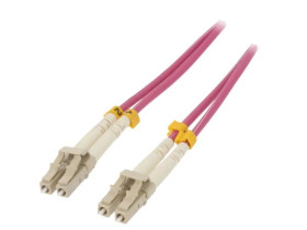 QOLTEC-54344 Patch cord światłowodowy OM4 LC/UPC,z obu stron 2m LSZH