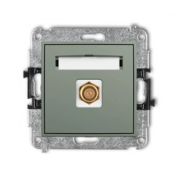 ICON Mechanizm gniazda antenowego pojedynczego typu F (SAT) pozłacany szałwiowy 61IGF-1.1