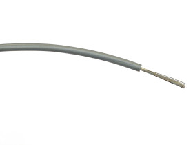 Przewód montażowy 0,75 mm2 Szary RS PRO PVC 18 AWG 1,5 kV AC dł. 100m 24/0,2 mm +85°C Norma wojskowa 61-12 część 6