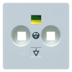 Płytka centralna do gniazda wyrównania potencjału śnieżnobiała 140309