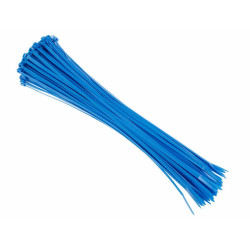 Opaska zaciskowa Niebieska 300x3,6 Zestaw 100 Sztuk, Nylon