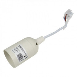 Oprawka E27 z przewodem biała ECOlight EC20680