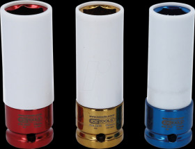 515.1005 1/2" aluminium rim power socket wrench set, 3 pieces