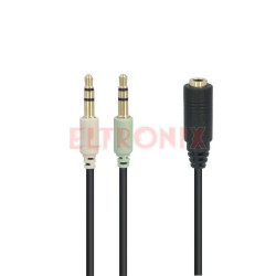 TRÓJNIK GNJ3.5 4STYKOWY/2XWJ3.5STEREO ADAPTER IPHONE