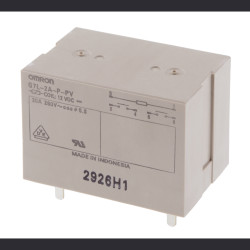 Przekaźnik mocy 12V dc DPST Omron 1.9W, montaż PCB 63Ω Otwór przezierny