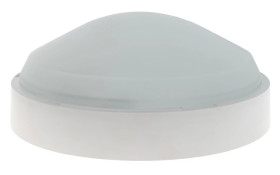 Oprawa BARSA, E27 z czujnikiem ruchu HF, 100W, biała-polipropylen, klosz matowy-szkło, IP54 A21510-M-HF