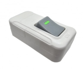 PRZELACZNIK MONTOWANY NA KABEL A13 BIALY