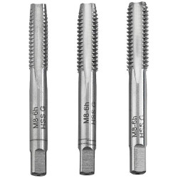 kwb 443303 Tap tool kit 3-piece M3 HSS for internal threads creation