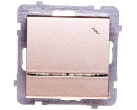 SONATA Łącznik schodowy z podświetleniem szampański złoty ŁP-3RS/m/39