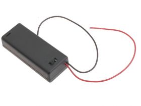 Koszyk na baterie 2xAAA +pokrywa+wył /431