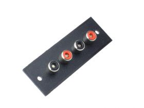 Gniazdo 4x RCA na płytce (2 sztuki)