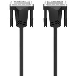 Hama 00200706 DVI Cable DVI-I 24&#x2B;5-pin Black 1.50 m Monitor Cable
