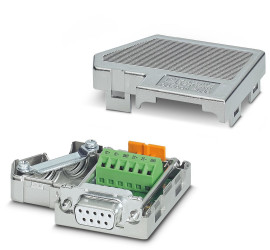 Złącze D-Sub 9-pinowe Żeński Proste Montaż na kablu raster 8.5mm