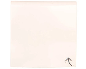 B.Kwadrat Płytka czołowa do gniazda z uziemieniem z pokrywą kremowy połysk 3965898992