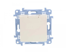 Simon 10 Gniazdo pojedyncze z uszczelką kremowe 16A 250V IP44 CGZ1B.01/41