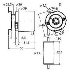 Enkoder obrotowy absolutny Turck 1544525