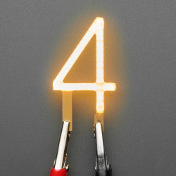 Number LED Filament - Warm White "4"