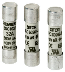 Wkładka bezpiecznikowa SITOR cylindryczna 14 x 51 mm 40A gR 690VAC / 440VDC 3NC1440-0MK