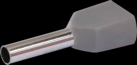 22C434 Twin ferrules 0.75 mm², gray 100 pcs