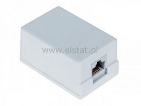 Gniazdo abon. komp.1x RJ45 komp.1x SS6-6020