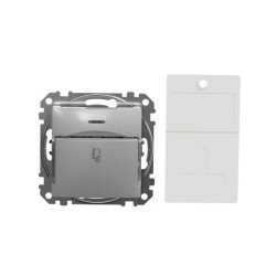 Łącznik hotelowy, srebrne aluminium, Sedna Design i Elements SDD113121