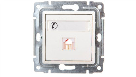 Vena Gniazdo Telefoniczne Pojedyncze Rj11 Białe 510463