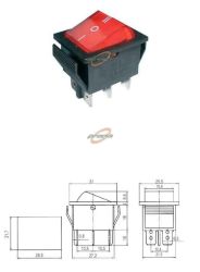 PRZEŁĄCZNIK KOŁYSKOWY 3POZYCJE 6PINÓW 250V 15A MK621